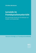 Cover: Lernziele im Fremdsprachenunterricht - Narr Francke Attempto Verlag