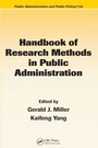Cover: Handbook of Research Methods in Public Administration - CRC Press