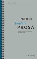 Cover: Absolute Prosa - C.W. Leske Verlag