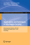 Cover: Applications and Techniques in Information Security - Springer