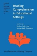 Cover: Reading Comprehension in Educational Settings - John Benjamins Publishing Co