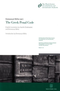 Enlarge image Cover: The Greek Penal Code. - Duncker & Humblot