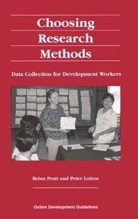 Enlarge image Cover: Choosing Research Methods - Oxfam Professional