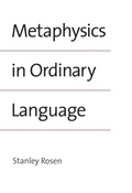 Cover: Metaphysics in Ordinary Language - Yale University Press