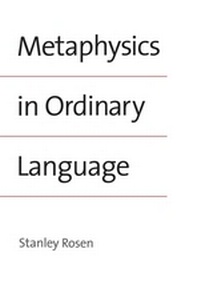 Enlarge image Cover: Metaphysics in Ordinary Language - Yale University Press