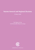 Cover: Guyana General and Regional Elections, 19 March 2001 - Commonwealth Secretariat