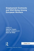 Cover: Employment Contracts and Well-Being Among European Workers - Routledge