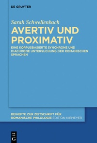 Abbildung von: Avertiv und Proximativ - De Gruyter