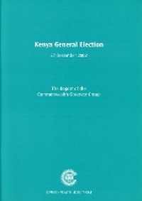 Enlarge image Cover: Kenya General Election, 27 December 2002 - Commonwealth Secretariat