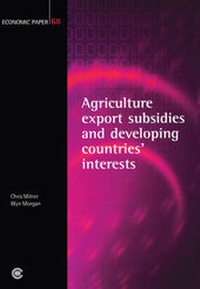 Enlarge image Cover: Agricultural Export Subsidies and Developing Countries' Interests - Commonwealth Secretariat
