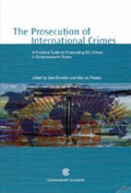 Cover: The Prosecution of International Crimes - Commonwealth Secretariat