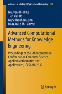 Enlarge image Cover: Advanced Computational Methods for Knowledge Engineering - Springer