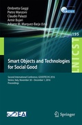 Cover: Smart Objects and Technologies for Social Good - Springer