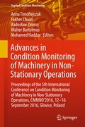 Cover: Advances in Condition Monitoring of Machinery in Non-Stationary Operations - Springer