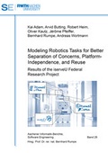 Cover: Modeling Robotics Tasks for Better Separation of Concerns, Platform-Independence, and Reuse - Shaker