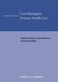 Cover: Cost Sharing for Primary Health Care - Oxfam Professional