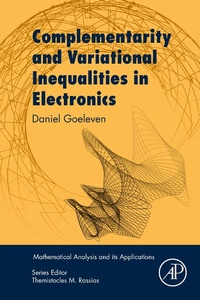 Enlarge image Cover: Complementarity and Variational Inequalities in Electronics - Academic Press