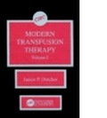 Cover: Modern Transfusion Therapy, Volume I - CRC Press