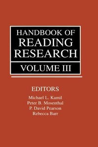 Abbildung von: Handbook of Reading Research, Volume III - Routledge