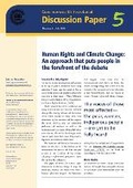 Cover: Human Rights and Climate Change - Commonwealth Secretariat