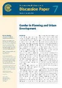 Enlarge image Cover: Gender in Planning and Urban Development - Commonwealth Secretariat