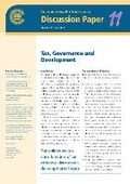 Cover: Tax, Governance and Development - Commonwealth Secretariat