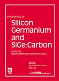 Cover: Properties of Silicon Germanium and SiGe - Institution of Engineering and Technology