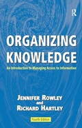 Cover: Organizing Knowledge - Routledge