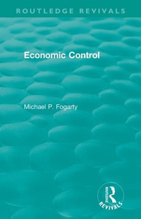 Abbildung von: Routledge Revivals: Economic Control (1955) - Routledge