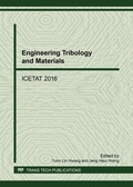 Cover: Engineering Tribology and Materials - Trans Tech Publications Ltd