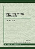 Cover: Engineering Tribology and Materials - Trans Tech Publications Ltd