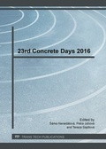 Cover: 23rd Concrete Days 2016 - Trans Tech Publications Ltd