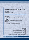 Cover: IUMRS International Conference in Asia - Trans Tech Publications Ltd