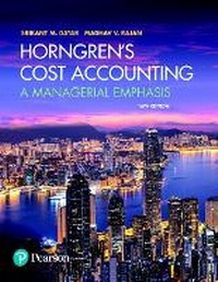 Abbildung von: Revel for Horngren's Cost Accounting - Pearson Education (US)