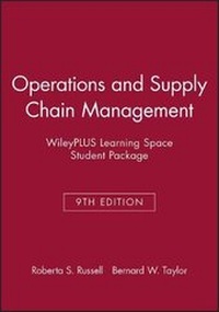 Enlarge image Cover: Operations and Supply Chain Management, 9e Wileyplus Learning Spacestudent Package - Wiley