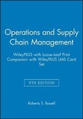 Cover: Operations and Supply Chain Management, 9e Wileyplus with Loose-Leaf Print Companion with Wileyplus Lms Card Set - Wiley
