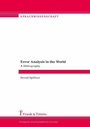 Cover: Error Analysis in the World. A Bibliography - Frank & Timme