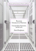 Cover: Reading Uncreative Writing - Palgrave Macmillan