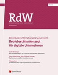 Cover: RdW Spezial: Brennpunkt internationales Steuerrecht - LexisNexis Verlag ARD ORAC GmbH