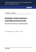 Cover: Globale Unternehmen und Menschenrechte - Tectum Wissenschaftsverlag