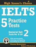 Cover: IELTS 5 Practice Tests General Test 6-10 - Simone Braverman
