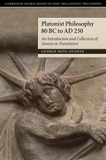 Cover: Platonist Philosophy 80 BC to AD 250 - Cambridge University Press