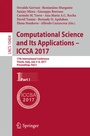 Cover: Computational Science and Its Applications - ICCSA 2017 - Springer