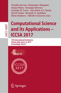 Enlarge image Cover: Computational Science and Its Applications - ICCSA 2017 - Springer