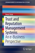 Cover: Trust and Reputation Management Systems - Springer