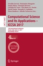 Cover: Computational Science and Its Applications - ICCSA 2017 - Springer