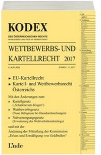 Abbildung von: KODEX Wettbewerbs- und Kartellrecht 2017 - Linde