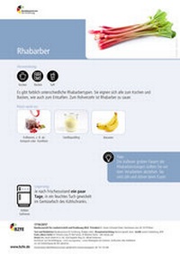 Enlarge image Cover: Lebensmittel-Infoblatt: Rhabarber - Bundesanstalt für Landwirtschaft und Ernährung