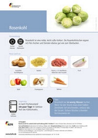 Enlarge image Cover: Lebensmittel-Infoblatt: Rosenkohl - Bundesanstalt für Landwirtschaft und Ernährung