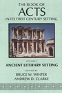 Cover: Book of Acts in Its Ancient Literary Setting - Eerdmans